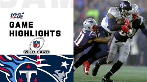 Titans vs. Patriots Wild Card Round Highlights 